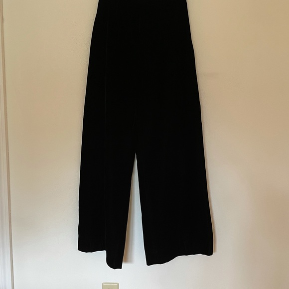 Vintage Velvet High Waist Wide Leg Pants Excellent Condition - Picture 4 of 8